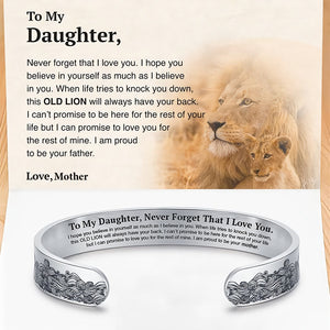 To My Daughter Proud of You Love Mother Bracelet