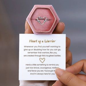HEART WIRE RING