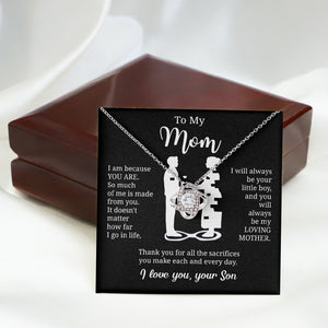 Gift For Mom From Son "I Am Because You Are" Necklace