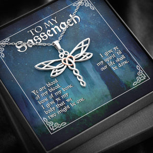 Outlander Novel Film To My Sassenach - Dragonfly Necklace