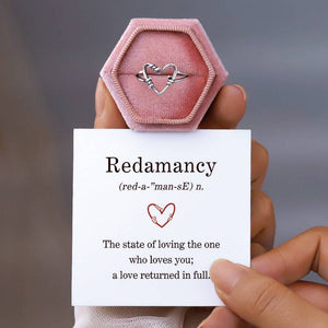 HEART WIRE RING