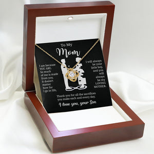 Gift For Mom From Son "I Am Because You Are" Necklace