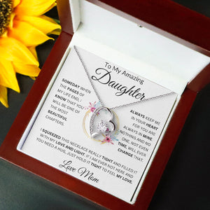 To My Amazing Daughter | Love Mom | FL Necklace