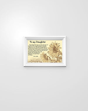 To my Daughter - Mom Horizontal Poster