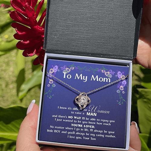 (Almost Gone) To My MOM - Love Knot Standard Box Love Knot, To My Beautiful Mom, Mother Day Gift From Son, Gift For Mom From Son,