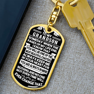 Gift for Grandson Keychain