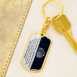 Keepsake for  Granddaughter Keychain