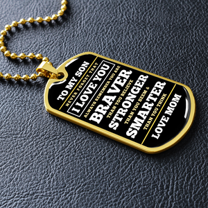 To Son | Always Remember | Dog Tag Necklace