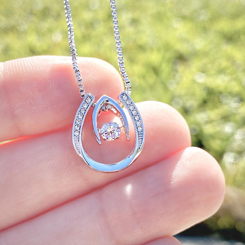 Be bold and beautiful- Horseshoe Necklace, Granddaughter Gift