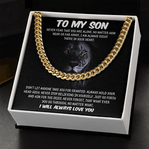 My Son | Never Fear - Cuban Link Chain