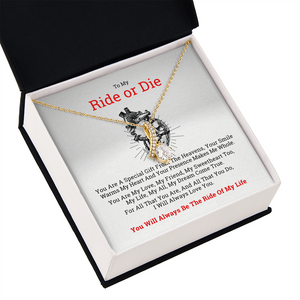 To My Ride or Die Gift Necklace