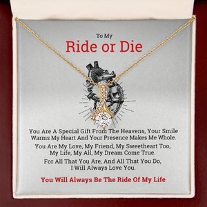 To My Ride or Die Gift Necklace