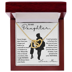 My Promise - Interlocking Hearts Necklace For Daughter