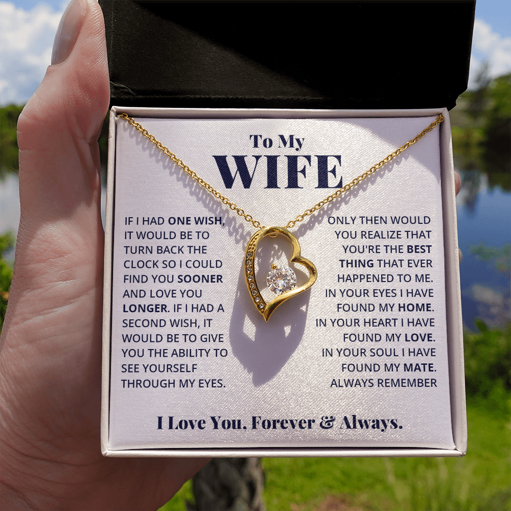 Wife - Your Heart - Love Forever Necklace
