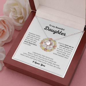 Gift for Daughter - Keep Me In Your Heart - Love Knot Necklace
