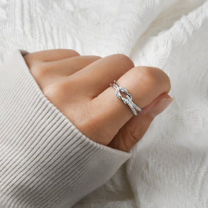 To My Best Friend 'Sisters By Heart' Knot Ring