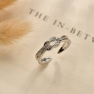Mother & Daughter, I Love You Forever Knot Ring