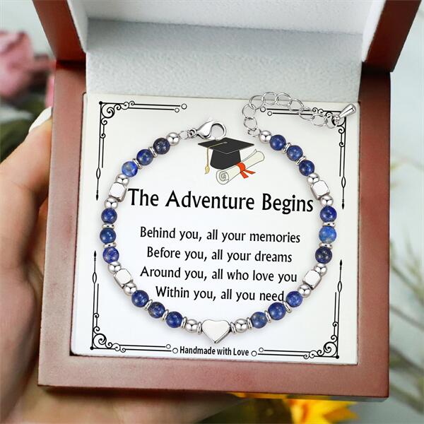 The Adventure Begins - 2025 Graduation Bracelets For Women, Girls Graduates