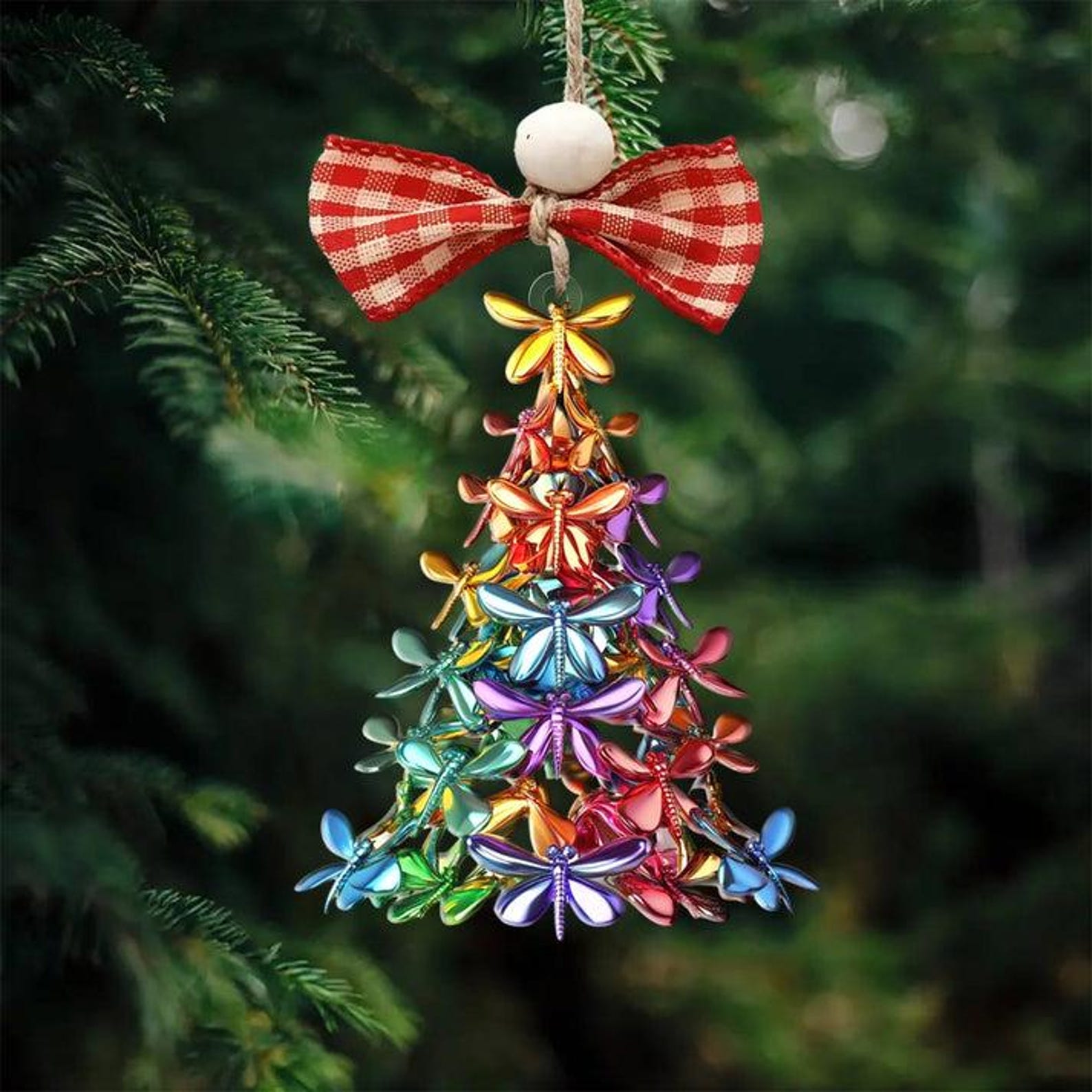 Dragonfly Christmas Tree Ornament - Perfect Gift For Dragonfly Lovers