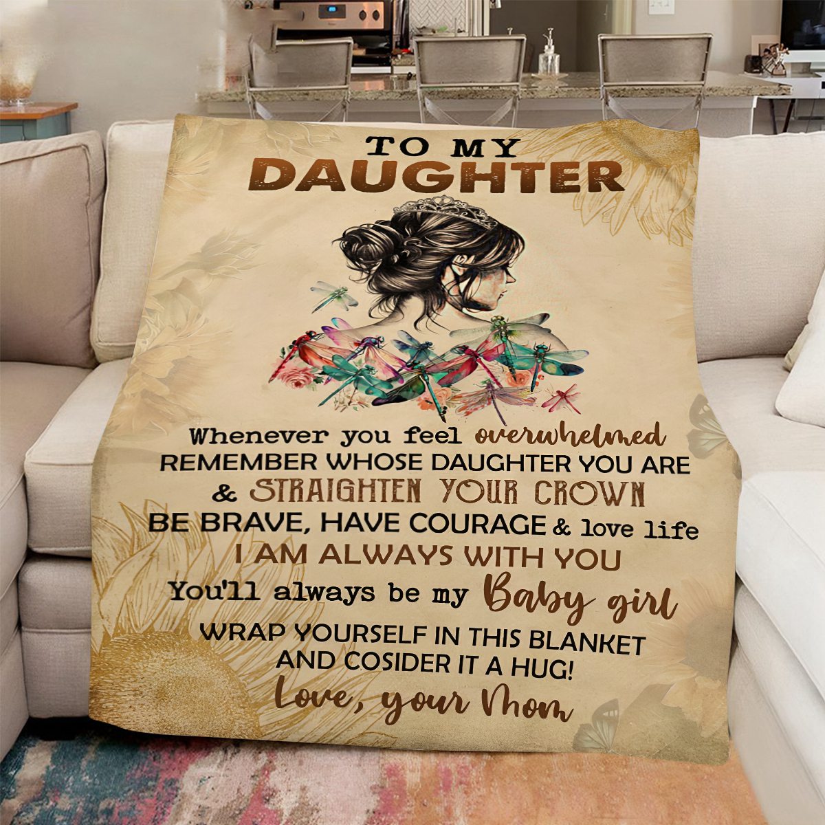 To my Daughter Fleece Blanket