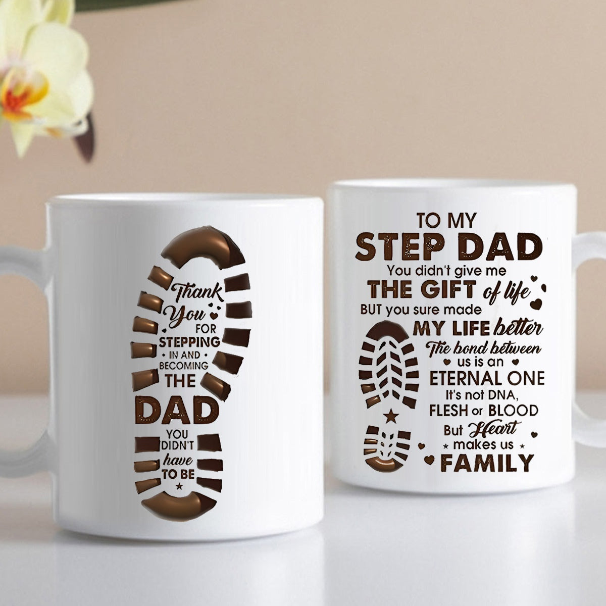 To My Step Dad - Best Gift For Stepdad Mugs