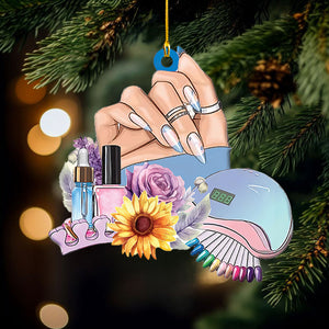 Nail Tools Christmas Ornament, Gift For Nail Technician