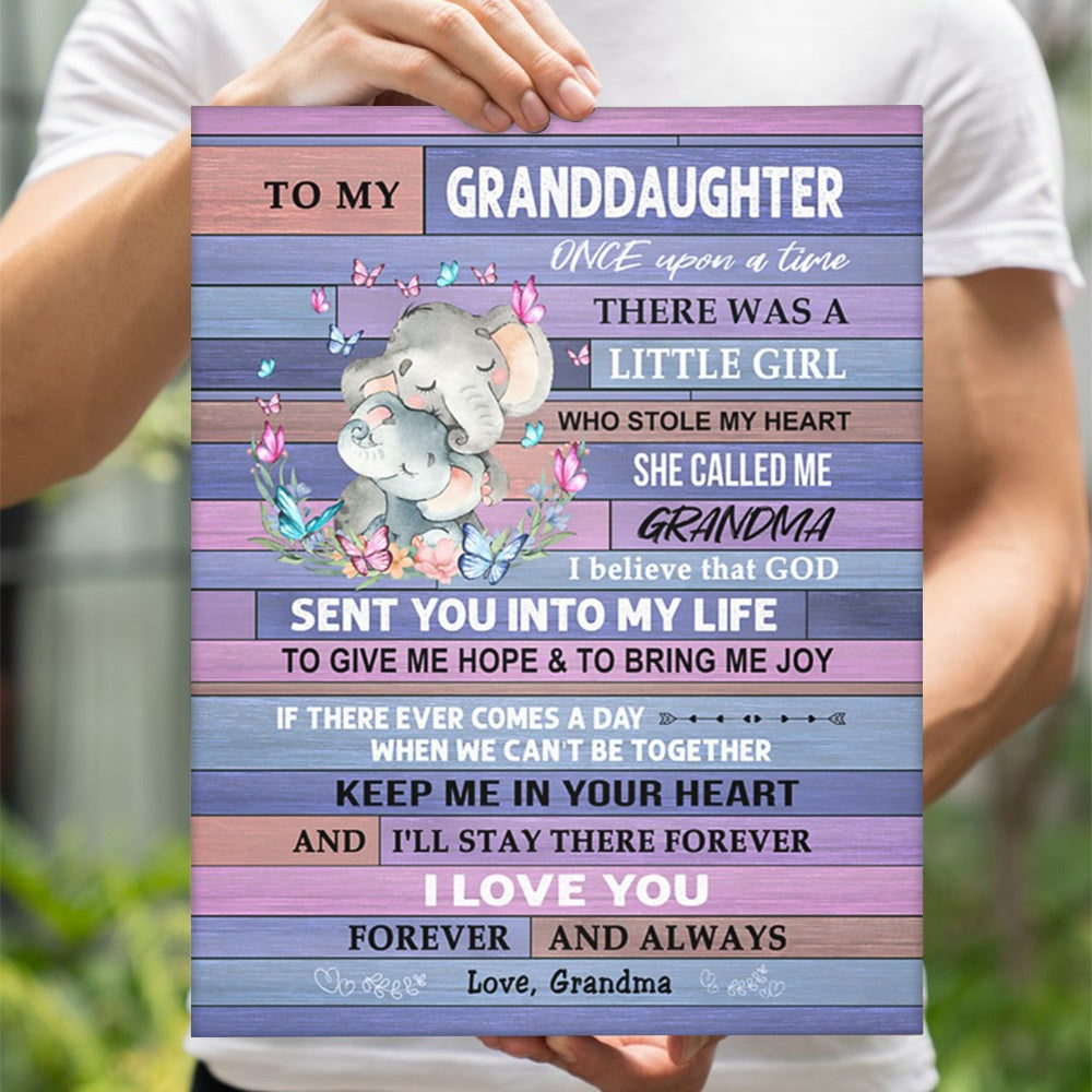 I Love You Forever And Always - Best Gift For Granddaughter Poster