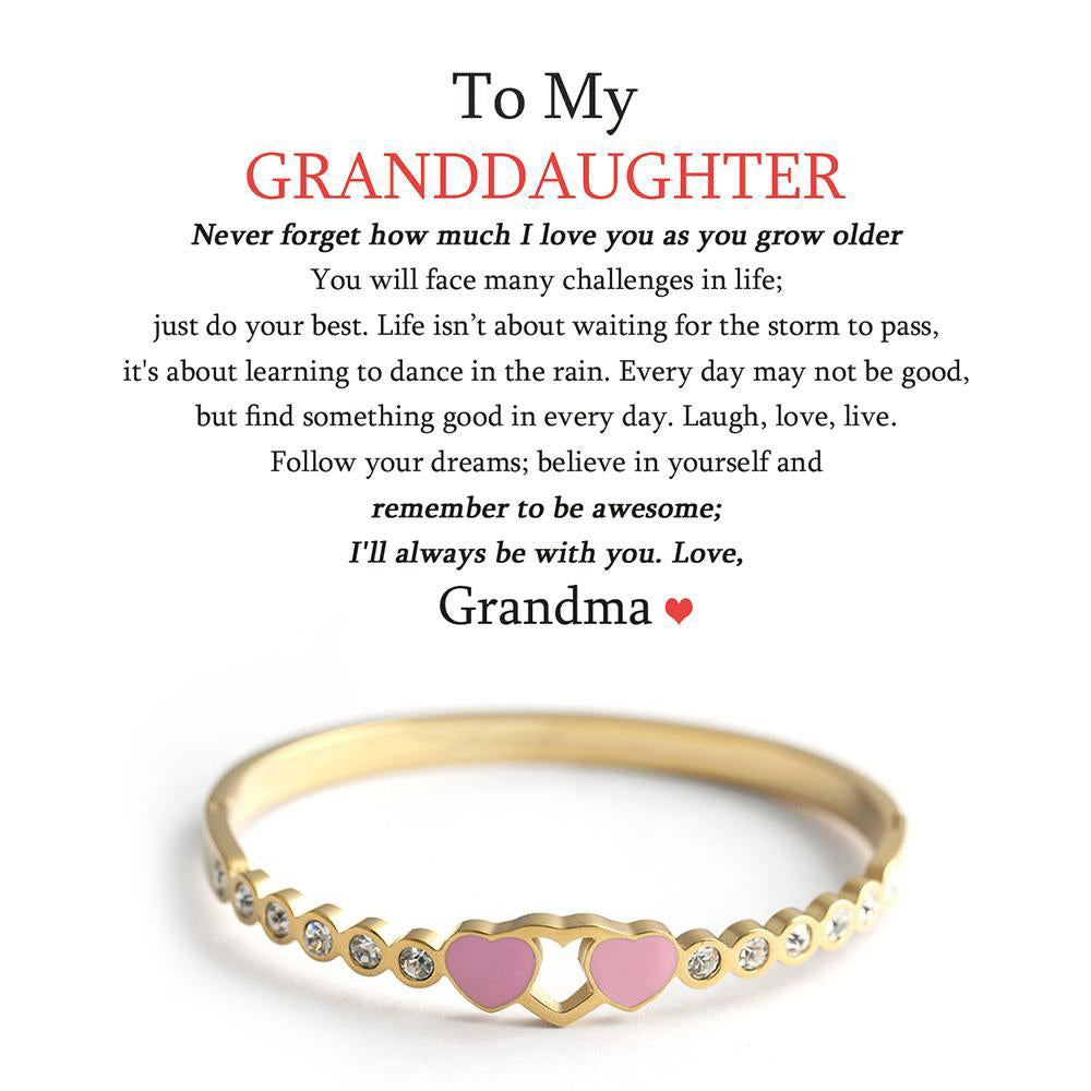 To My Granddaughter - "The love between Us is forever" - Bracelet