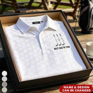 Father's Day Gifts, Best Dad By Par, Best Grandpa By Par - Personalized Polo Shirt