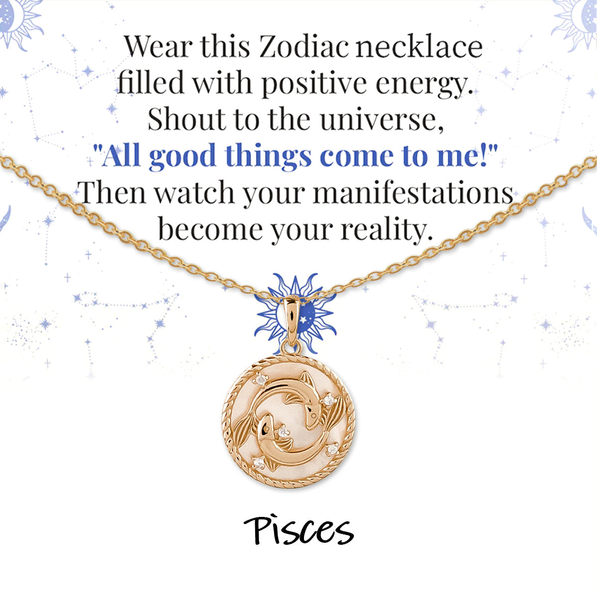 Zodiac Signs Spirit Pendant Necklace