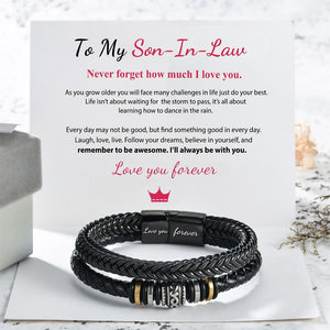 For Son-In-Law - I Will Always Be With You - Double Row Bracelet