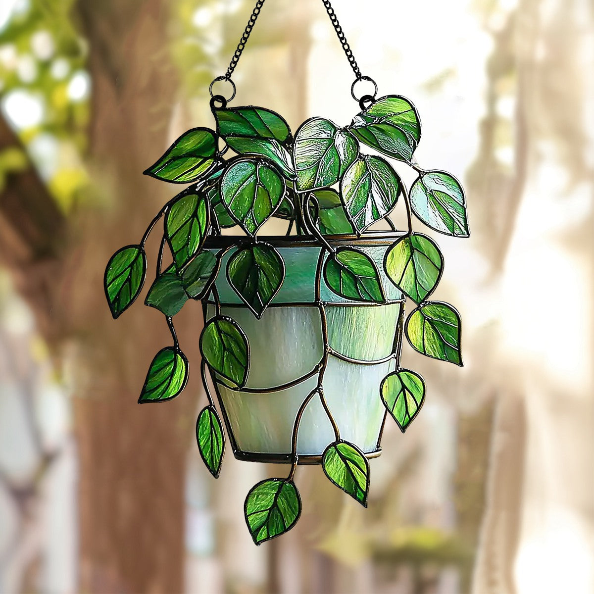 Monstera Garden Acrylic Suncatcher Window Hanging, Plant Lovers Gift, Gift for Mom