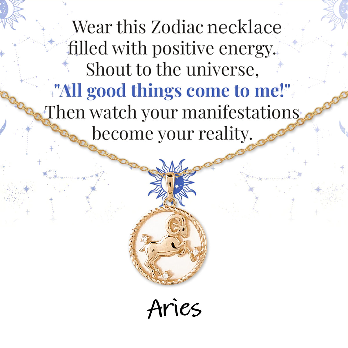 Zodiac Signs Spirit Pendant Necklace