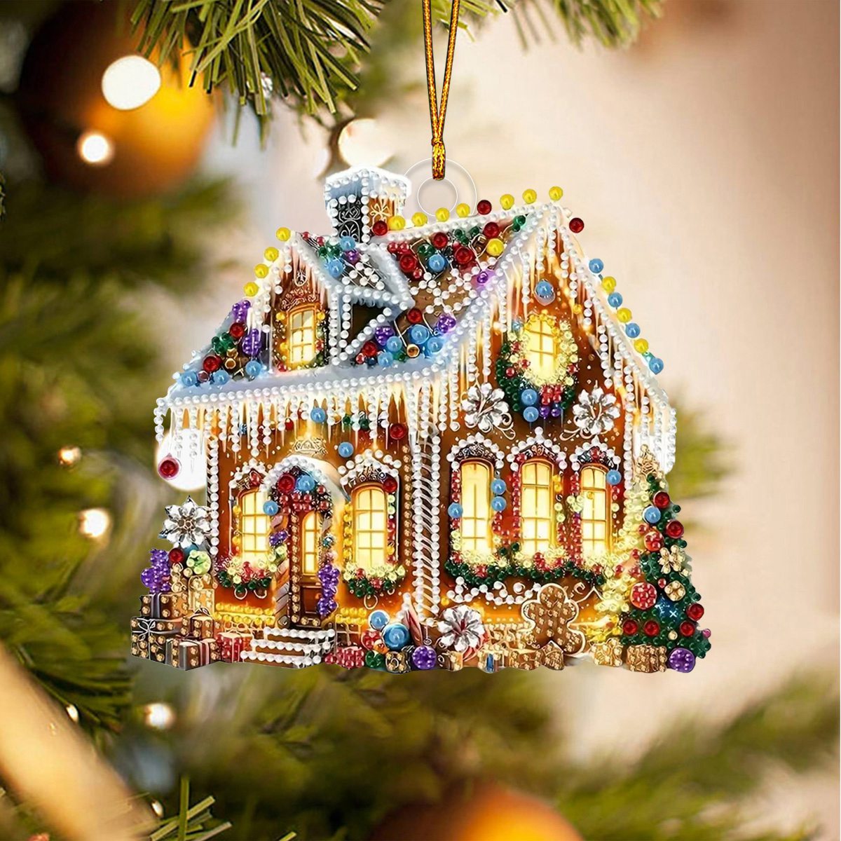 Christmas House Ornament, Perfect Gift For Christmas