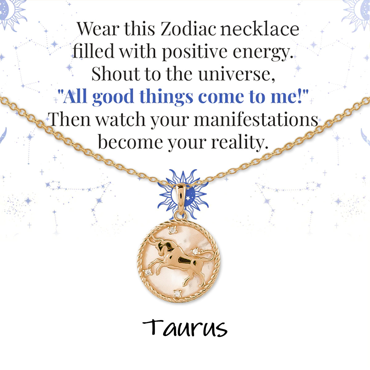 Zodiac Signs Spirit Pendant Necklace