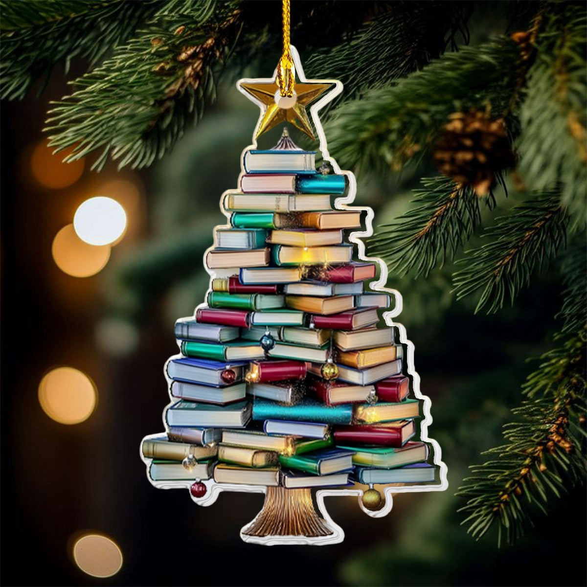 Book Christmas Tree Ornament, Book Lover Gift, Bookworm Gifts