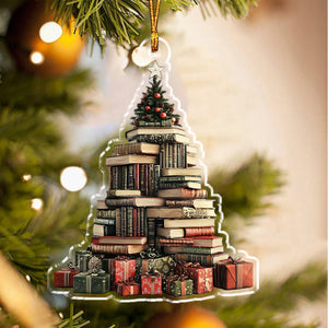 Charming Book Stack Ornament, Perfect Gift For Book Lovers Book Club Ornament