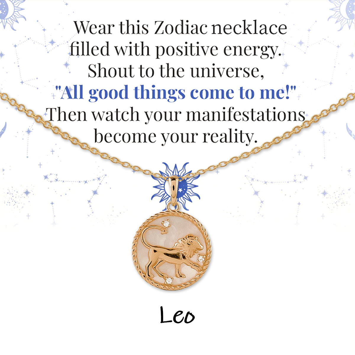 Zodiac Signs Spirit Pendant Necklace