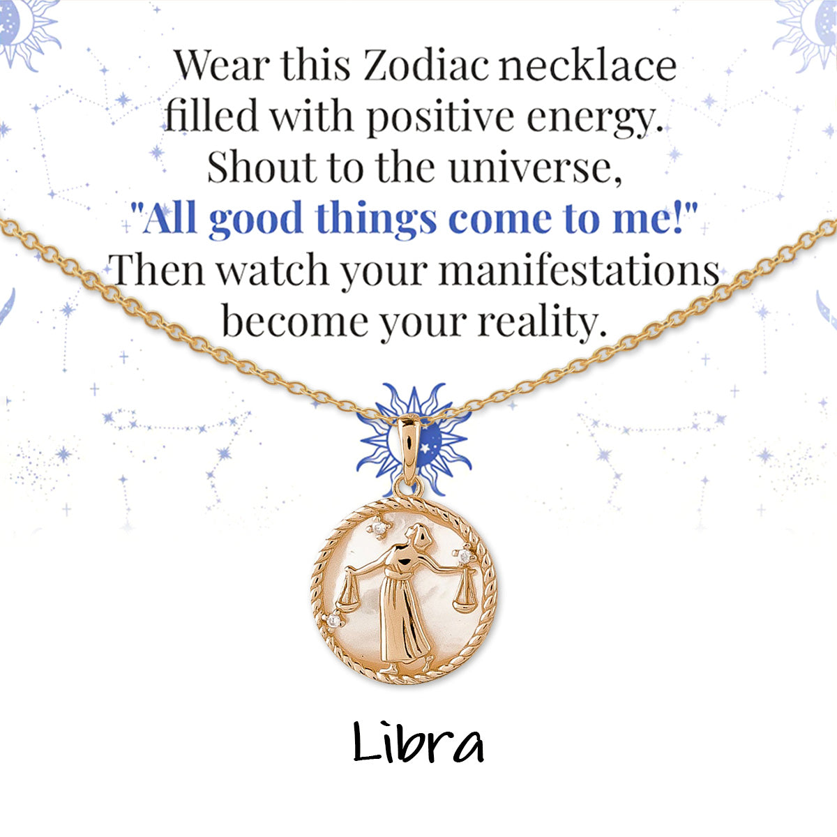 Zodiac Signs Spirit Pendant Necklace