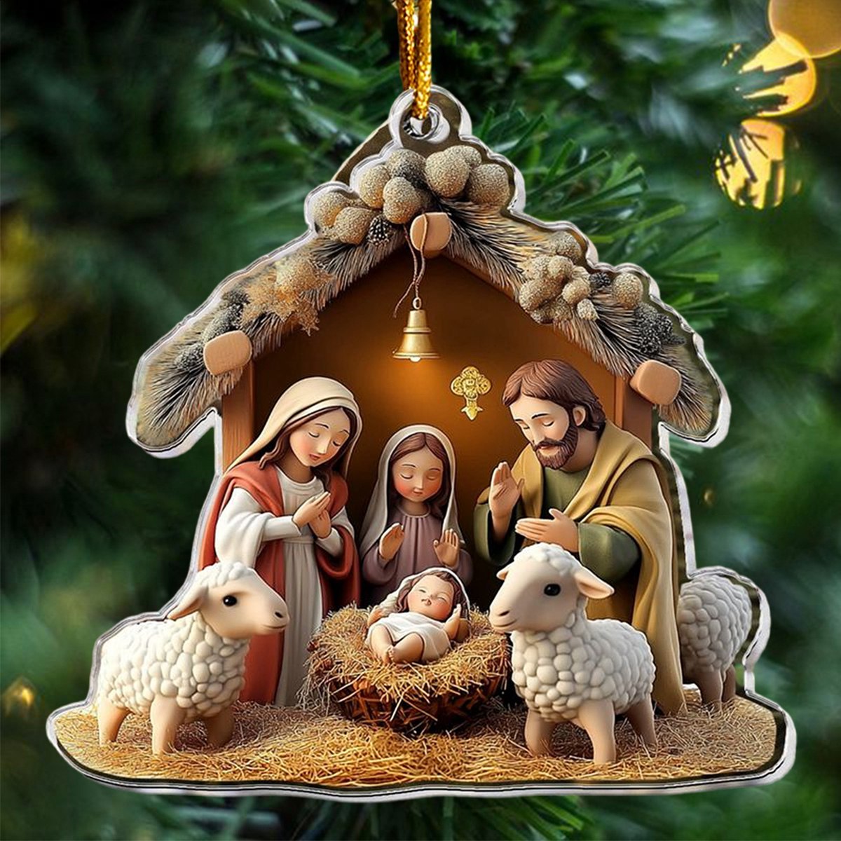 Birth Of Jesus Christmas Ornament - Christmas Gift