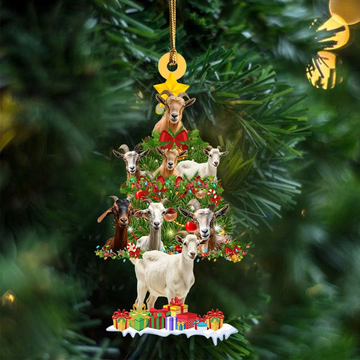 Goat Christmas Ornament - Perfect Gift For Goat Lovers