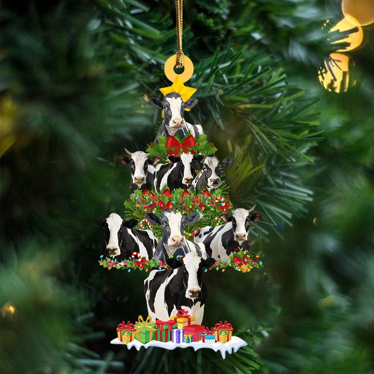 Holstein Christmas Ornament - Perfect Gift For Holstein Lovers