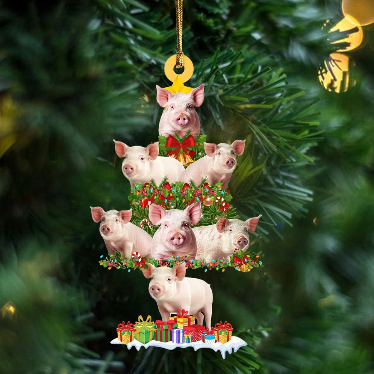 Pig Christmas Ornament - Perfect Gift For Pig Lovers