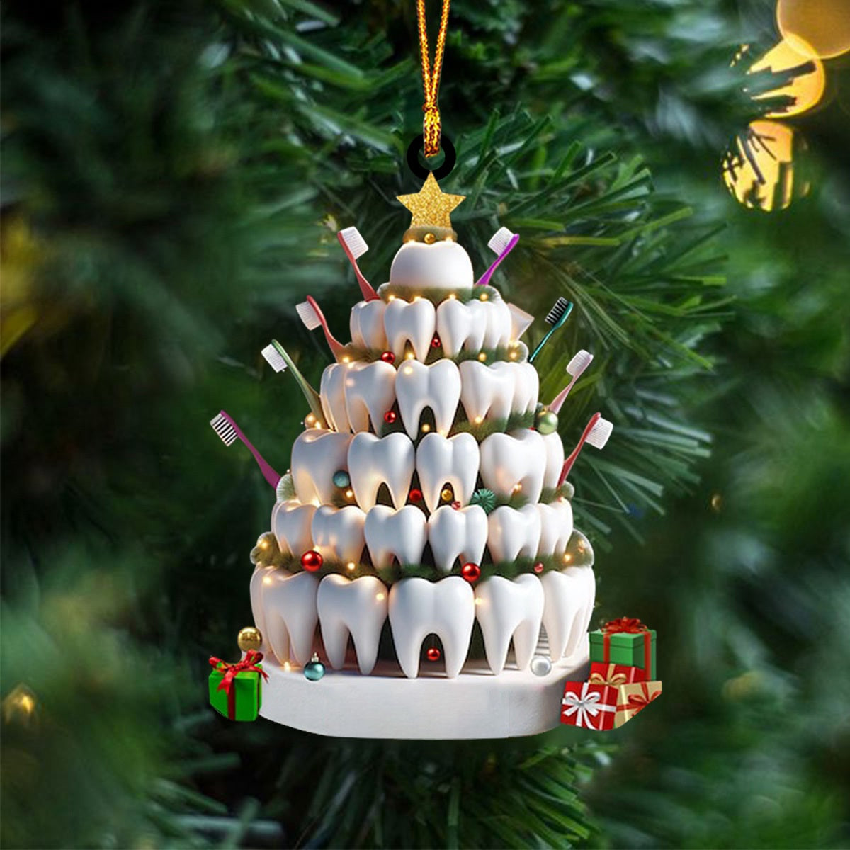 Dentist Ornament, Teeth Christmas Tree, Dental Ornament