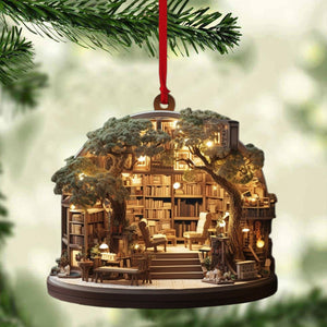 Christmas Bookstore Ornament Book Lover Christmas Ornament