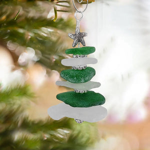 Sea Glass Christmas Tree Ornament