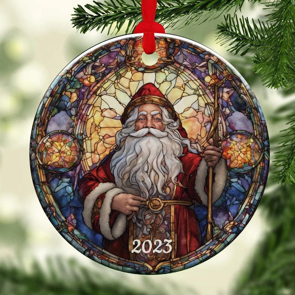 Santa 2023 Ornament, Christmas Decoration, Holiday Gift Idea, Gift Idea, Xmas Tree