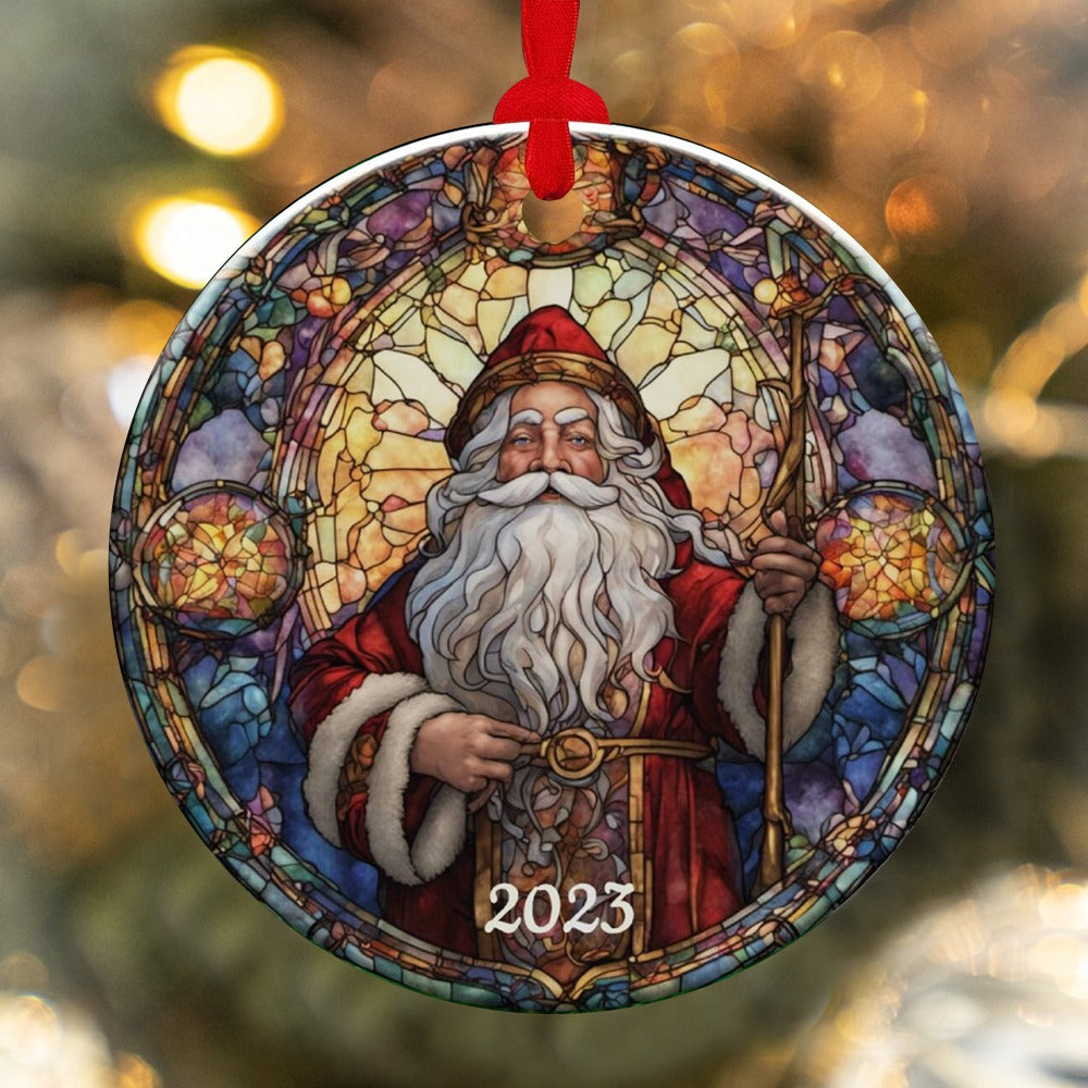 Santa 2023 Ornament, Christmas Decoration, Holiday Gift Idea, Gift Idea, Xmas Tree
