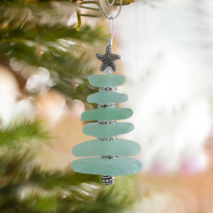 Sea Glass Christmas Tree Ornament