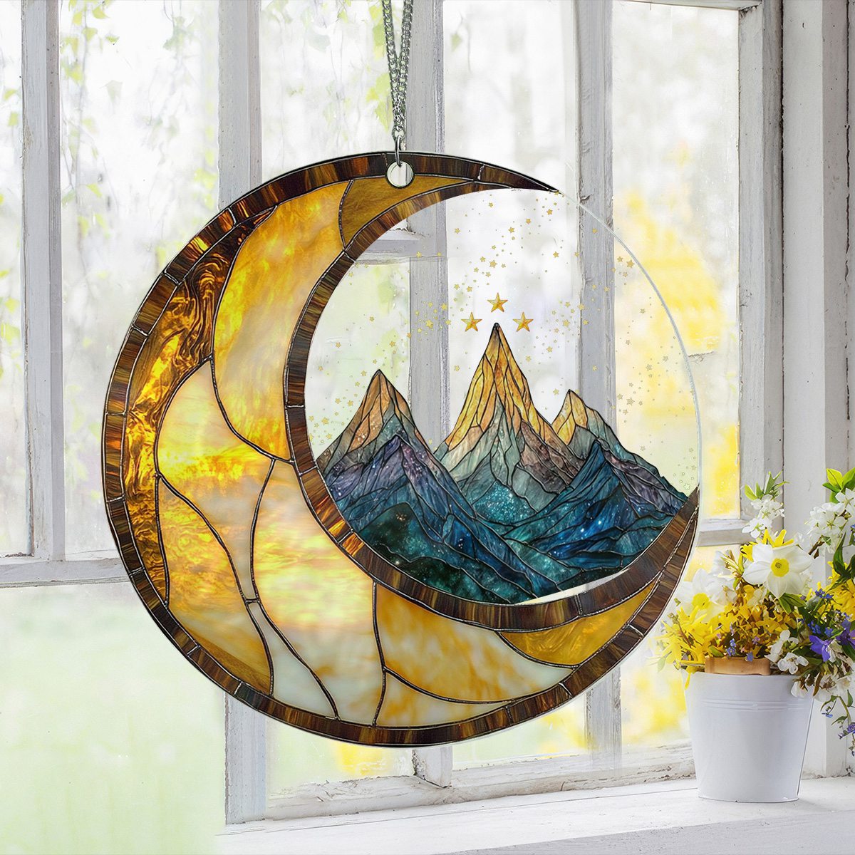 Night Court Suncatcher Ornament, Night Court Acrylic Window Hanging, Book Lover Gift